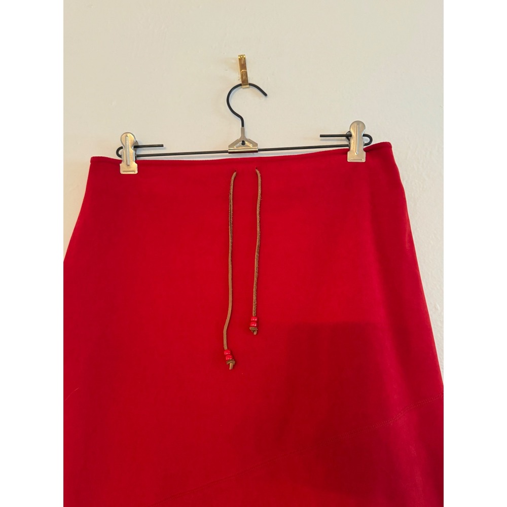 Vintage Suede Midi Skirt - Picture 3 of 5